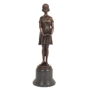  Bronze Art Deco Innocence Figurine Statue Chiparus