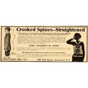  1899 Vintage Ad Spine Deformity Quackery Cure Treatment 