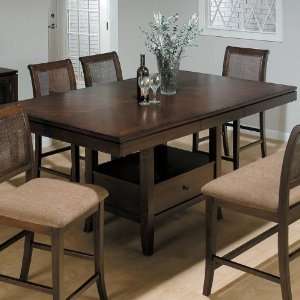   Boston Brown Butterfly Leaf Counter Height Table
