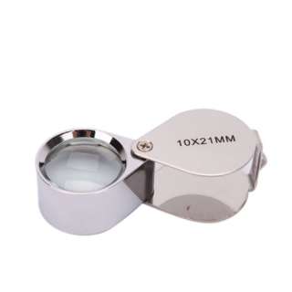 3PCS Jewelry Loupes 10x21mm 20x21mm 40x25mm glass Loop Magnifier 