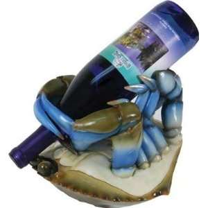 Rivers Edge Blue Crab Wine Bottle Holder 