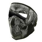 e4Hats Neoprene Full Face Mask   Black White Skull