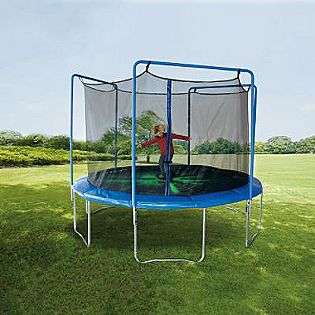   Trampoline with 3 Arch Enclosure and Flash Light Zone  Sportspower