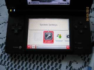 Nintendo DSi Black Handheld System & 13 Game Lot Mario Pokemon 