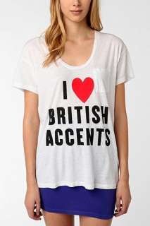 UrbanOutfitters  Truly Madly Deeply British Accents Oversized Tee