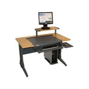 Luxor Wood and Steel Computer Workstation LCT27T Office 