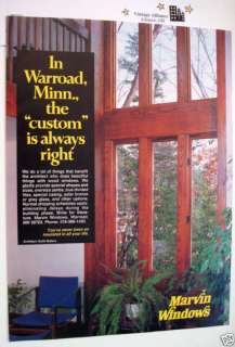 MARVIN WOOD WINDOWS WARROAD MINNESOTA 1978 AD  