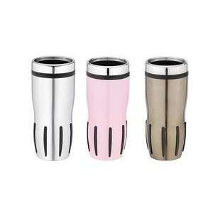 . Stainless Steel Rubber Ribbed Tumbler 16 oz. Stainless Steel Rubber 