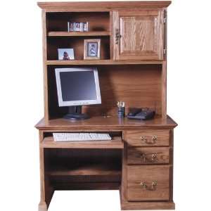   Wood Computer Desk with Hutch by Forest Designs