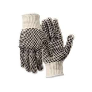  R3 Safety Products   Work Gloves, PVC Dots On Both Sides 