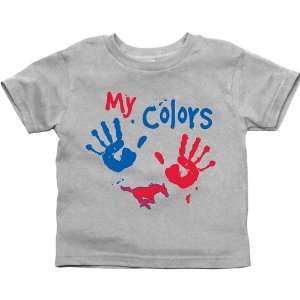  SMU Mustangs Toddler My Colors T Shirt   Ash Sports 