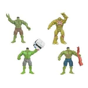  Incredible Hulk Basic Movie Action Figures Wave 1 Set 