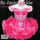 NEW National Pageant Dress Off Shouldr * Glitz * 8 10T BERRY PINK 