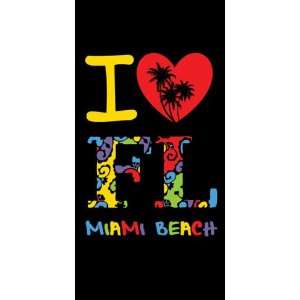  12 I Love Florida Beach Towels 30 X 60 Wholesale