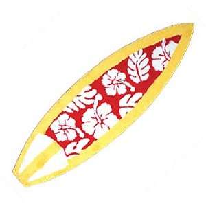  Shortboard Rugs   Yellow, Red Floral Print 50525