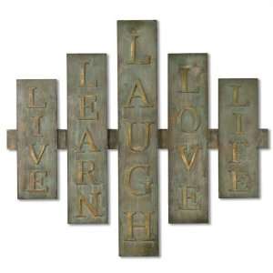  SIMPLE RULES Traditional Metal Wall Art 13322 By Uttermost 