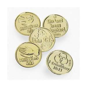  Plastic Bible Gold Coins (12 dozen)   Bulk Toys & Games