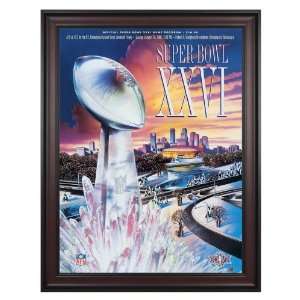 Canvas 36 x 48 Super Bowl XXVI Program Print   1992, Redskins vs Bills 