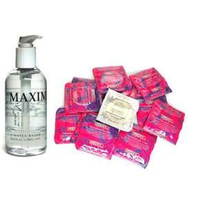   Lubricated 108 condoms Maximus 250 ml Lube Personal Lubricant Economy