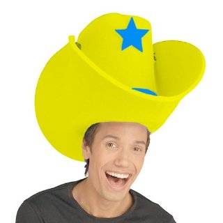  Giant Foam Cowboy Hat Yellow Toys & Games