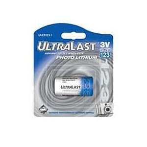  UltraLast® 3V/1300mAh Lithium CR123A Photo Battery 