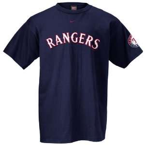 Nike Texas Rangers Navy Practice IV T shirt  Sports 