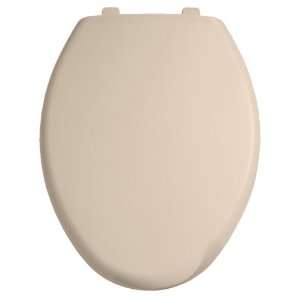   045 Savona Rise and Shine Elongated Toilet Seat with Cover, Fawn Beige