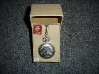 REMINGTON STATUE OF LIBERTY POCKET WATCH NEW IN BOX NEEDS BATTERY 