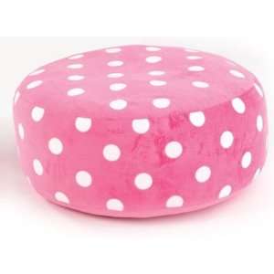  Pink Polka Dot Floor Pillow