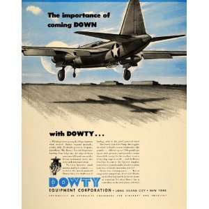  1943 Ad Dowty Airplane Landing Gear Long Island City NY 