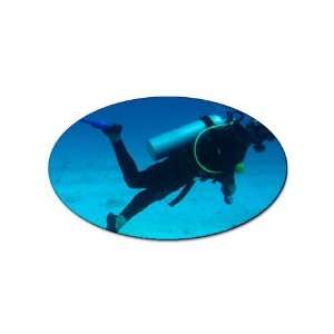 Scuba Diving sport oval magnet