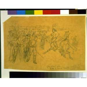  Drawing Sheridans Ride. Battle of Cedar Creek