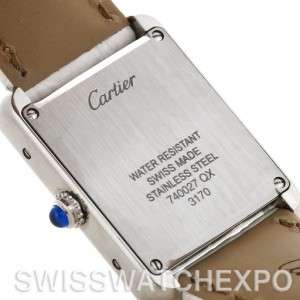 Cartier Tank Solo Ladies Steel Watch W1018255  