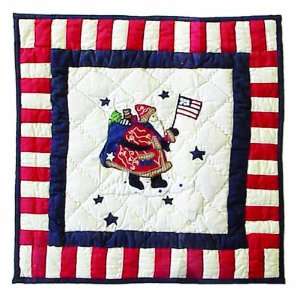 Patch Magic Colonial Santa Toss Pillow, 16 Inch by 16 Inch 