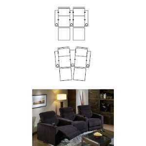  Palliser Digit Row of Two Home Theater Seats