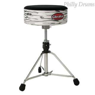 New Gibraltar 9708 SFT WTS White Pearl Softy Drum Throne  