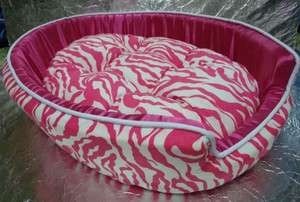 PINK ZEBRA DOG BEDS MAT CRATE for PETS Dog Cat SMALL  