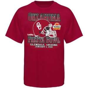   Sooners Crimson 2011 Fiesta Bowl Bound T shirt