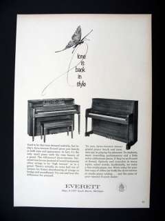 Everett Piano Dyna tension Pianos 1964 print Ad advertisement  