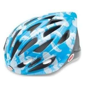 Bell Trigger Youth Cycling Helmet  Light Blue Flowers  