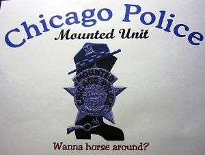 Sweatshirt Chicago Police MOUNTED UNIT horse around?  