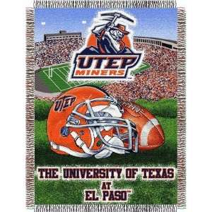 Texas El Paso Home Field Advantage 48x 60 Tapestry Throw (College 