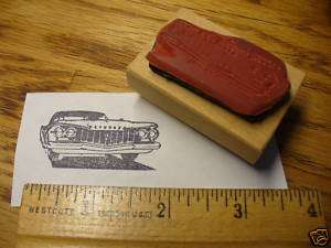 1960 Plymouth Fury Rubber Stamp Richard Petty Race Car  
