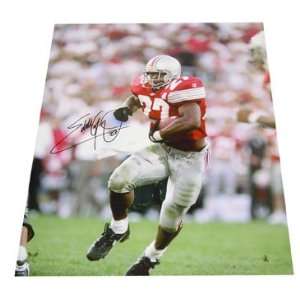  Eddie George Autographed Picture   16x20 Sports 