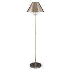 lighting enterprises floor lamp with metal shade in polished nickel