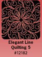 Embroidery Machine Designs CD ELEGANT LINE QUILTING #5  