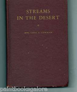 Streams in the Desert Mrs Chas E Cowman Devotions 1960  