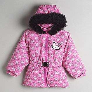 Girls 4 6x Printed Hooded Jacket  Hello Kitty Clothing Girls 