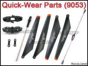 Main Blade A B + quick wear parts of RC Helicopter 9053  