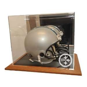 Pittsburgh Steelers Natural Color Framed Base Helmet Display  